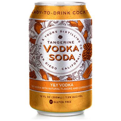 Tangerine Vodka Soda (4 Pack - 355ml)