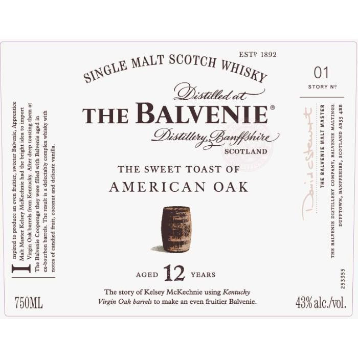 The Balvenie The Sweet Toast Of American Oak 12 Year Old