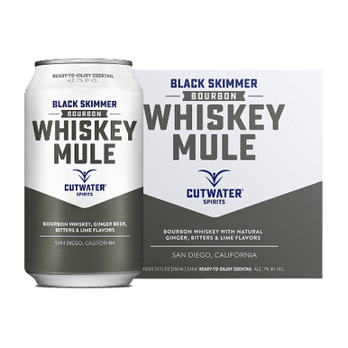 Cutwater Spirits Whiskey Mule Mixer (4 Pack – 12 Ounce Cans)