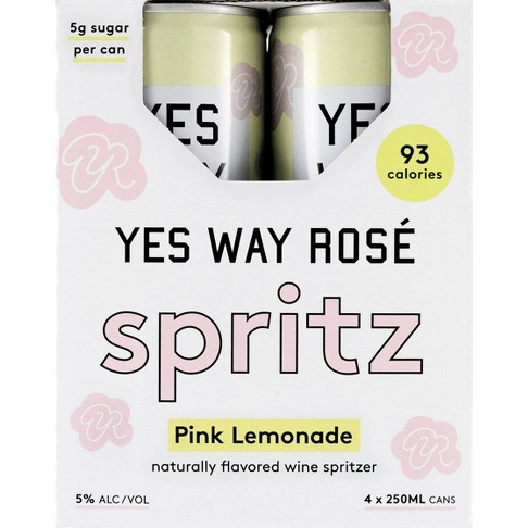 Buy Yes Way Rosé Spritz Pink Lemonade 4 Pack online at whiskeyshipped.com and have it shipped to your door nationwide.
