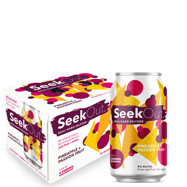 SeekOut Pineapple + Passion Fruit Cider 6-Pack Can (12oz)