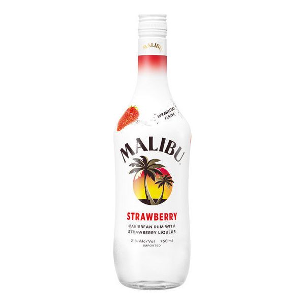 Buy Malibu Strawberry online at whiskeyshipped.com and have it shipped to your door nationwide. Taste the berry best of summer with the latest addition to the Malibu flavor family, Malibu Strawberry! Bursting with sweet and smooth strawberry flavor, add a splash of soda for a refreshing sip of sunshine or blend Malibu Strawberry with ice for the ultimate Strawberry Frozen Daiquiri.