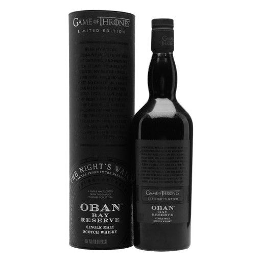 Oban Bay Reserve Game of Thrones Night's Watch Highland Whisky  (750ML)