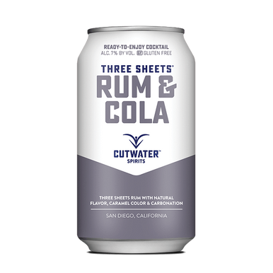 Three Sheets Rum & Cola (4 Pack - 12 Ounce Cans)