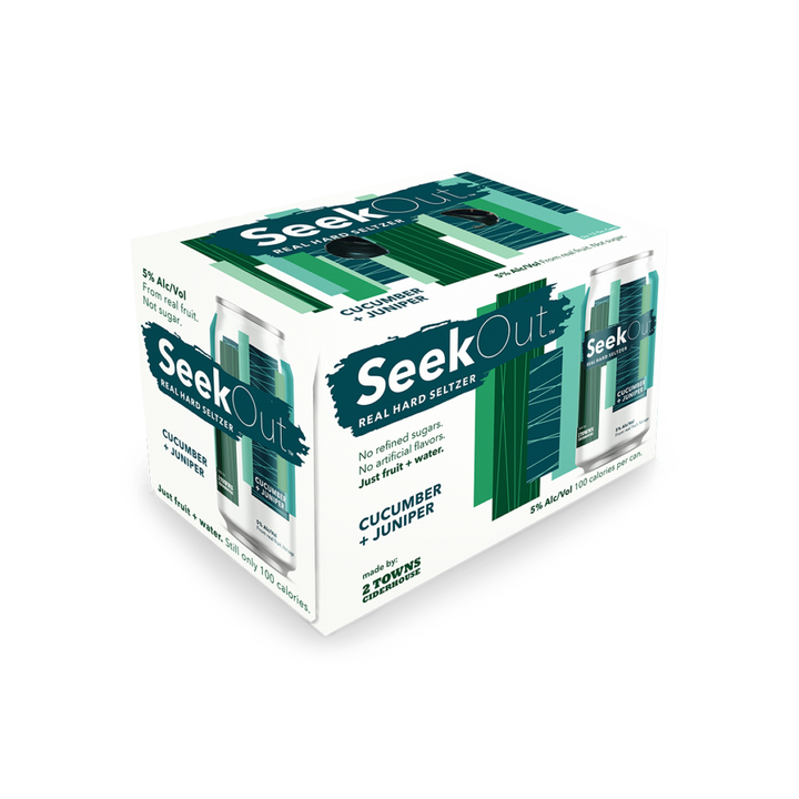 SeekOut Cucumber + Juniper Cider 6-Pack Can (12oz)