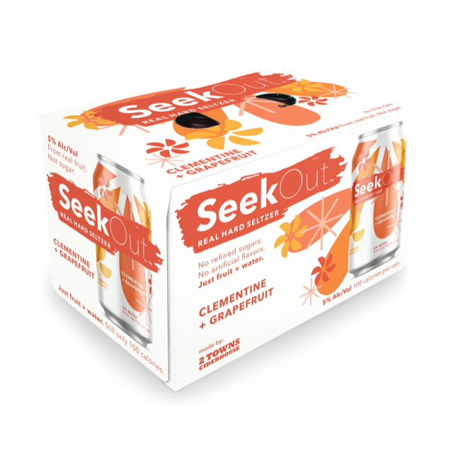 SeekOut Clementine Grapefruit  Cider 6-Pack Can (12oz)