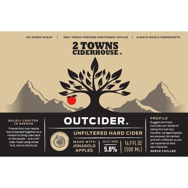 2 Towns OutCider Cider 6-Pack Can (12oz)